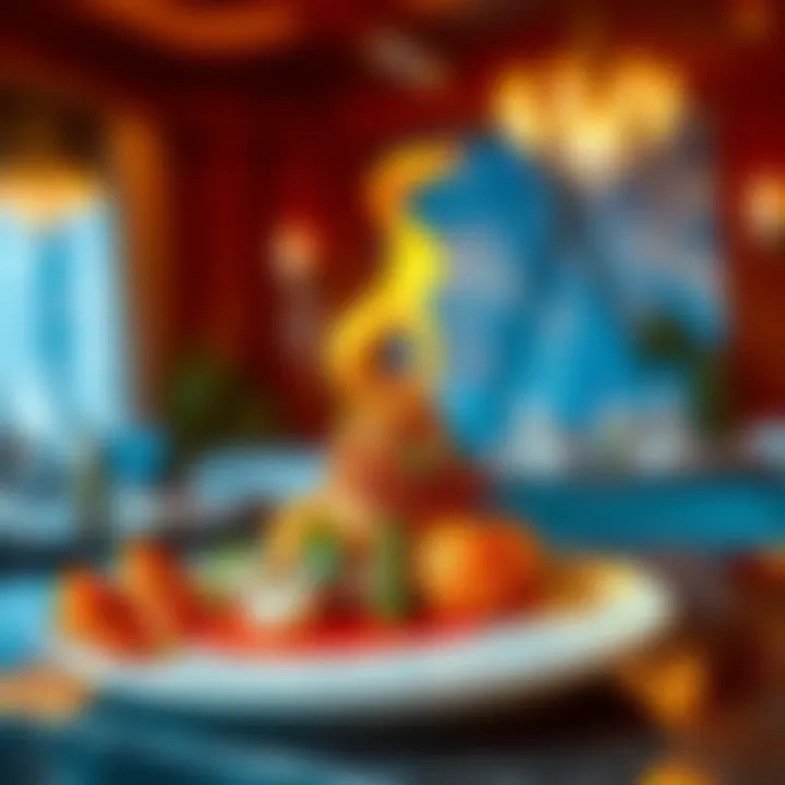 Exquisite Culinary Artistry A gourmet dish artfully plated, showcasing culinary creativity