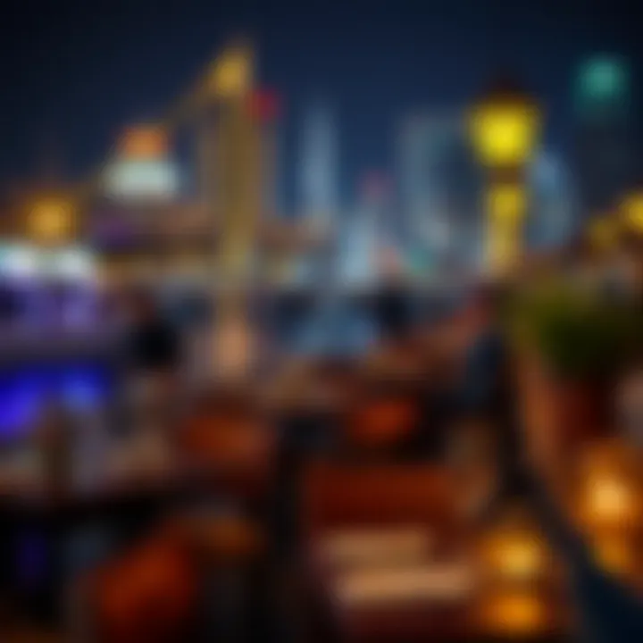 Vibrant dining atmosphere along the waterfront of Dubai Creek