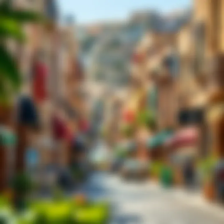 Scenic view of Melenzane's vibrant streets