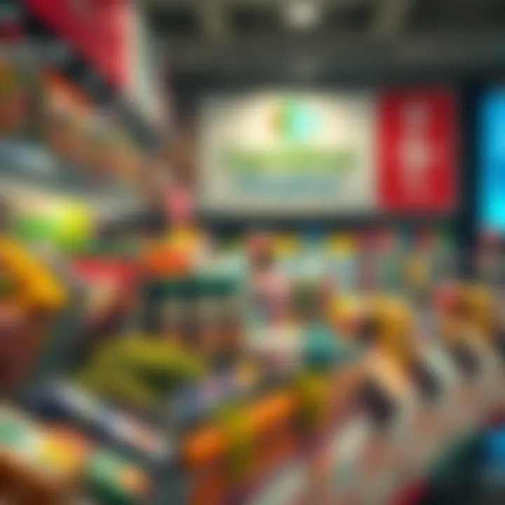 A diverse range of products available at Carrefour