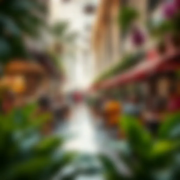 Families and friends dining in nearby eateries of Discovery Gardens