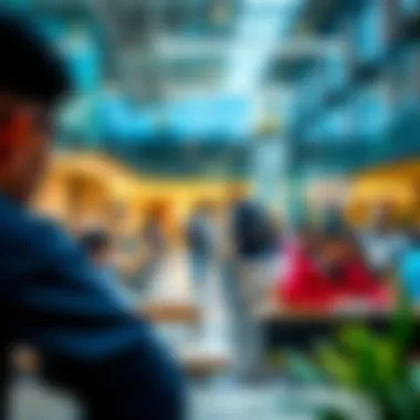 Innovative Learning Environments Students engaging in collaborative learning within DU Academic City