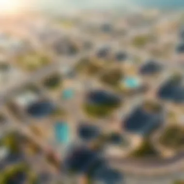 Aerial View of DIP 2 Aerial view of Dubai Investment Park 2 showcasing its strategic layout