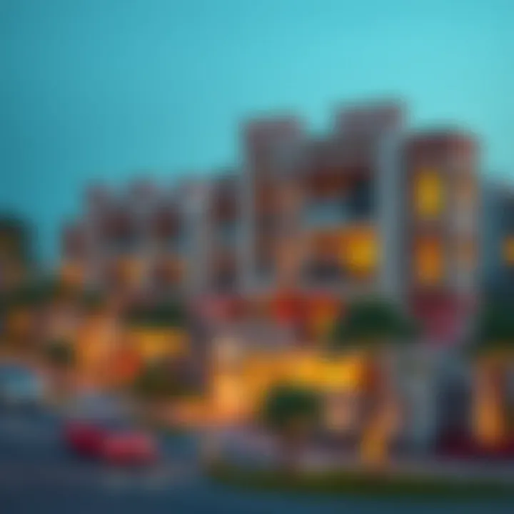 Residential Area in DIP 2 Residential area in Dubai Investment Park 2 reflecting community lifestyle