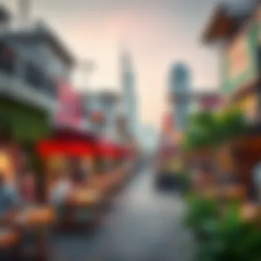 An array of traditional and modern dining options reflecting Dubai's culinary landscape.