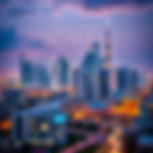 A stunning skyline view of Dubai showcasing its modern architecture and vibrant atmosphere.