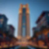 Stunning view of the Elite Residence Tower's architectural design