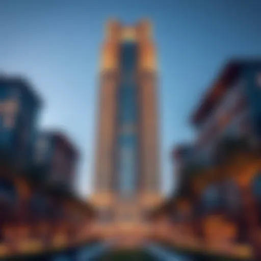 Stunning view of the Elite Residence Tower's architectural design