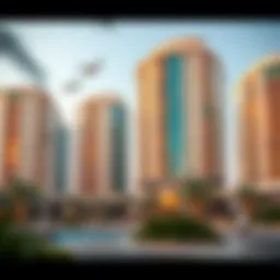 Stunning architectural view of Emerald Residence
