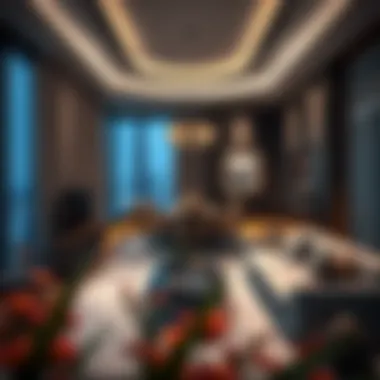 Interior Design Highlights of Emerald Residence Luxurious interior space showcasing modern living