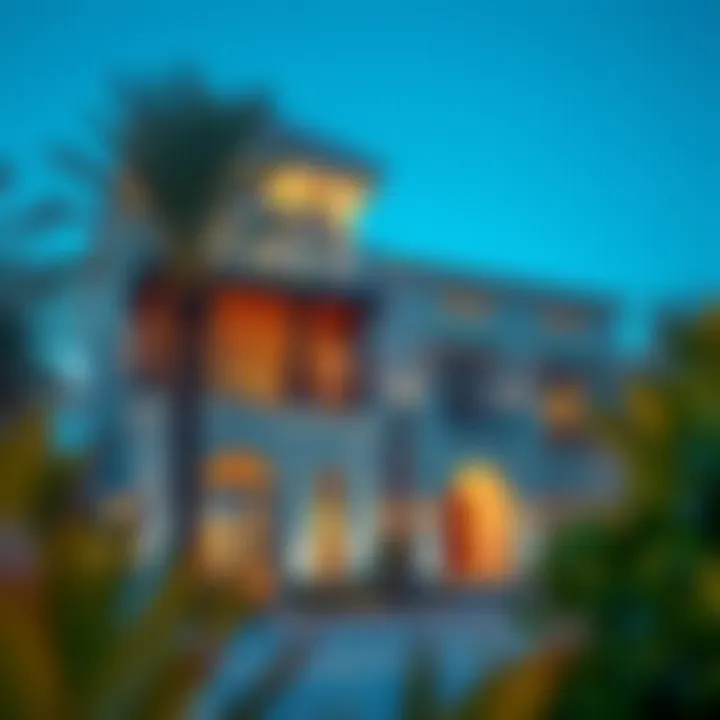 Architectural details of a premium villa in Emirates Hills