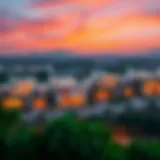 Stunning Panoramic View of Emirates Hills Panoramic view of Emirates Hills showcasing luxury villas and lush greenery