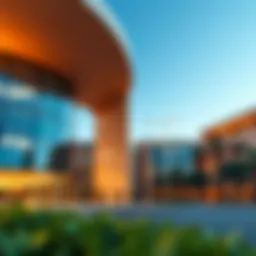 Modern architectural design of Emirates National School Al Khawaneej showcasing innovative learning spaces