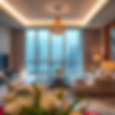 Luxurious interior design of a residence in Escan Tower