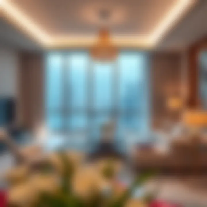 Luxurious interior design of a residence in Escan Tower