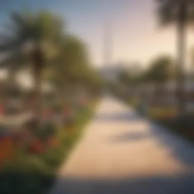 Vibrant Community Spaces in Jebel Ali Gardens Community spaces in Jebel Ali Gardens, illustrating social interactions and events