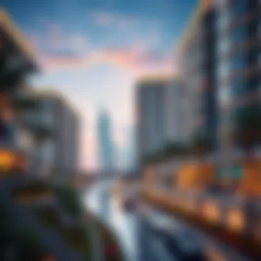 Architectural Marvel of Akoya Stunning view of Akoya by Damac showcasing modern architecture