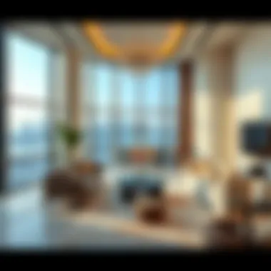 Modern Interior of Al Amir Apartment Interior design of a luxury apartment in Al Amir Building emphasizing contemporary style