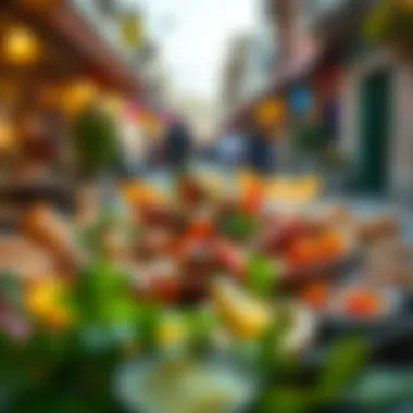 Local Cuisine of Al Ghusais A beautifully arranged platter of local cuisine from Al Ghusais