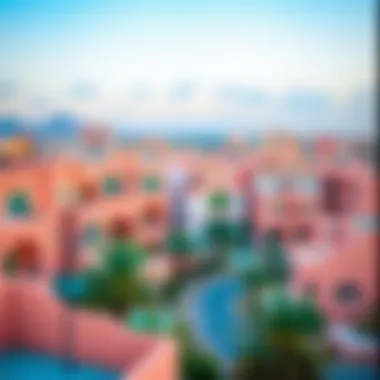 Residential Architecture of Al Ghusais A panoramic view of Al Ghusais highlighting its unique residential architecture