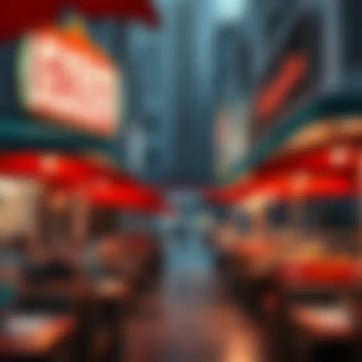 A selection of dining options near Al Karama Fish Market featuring seafood cuisine.