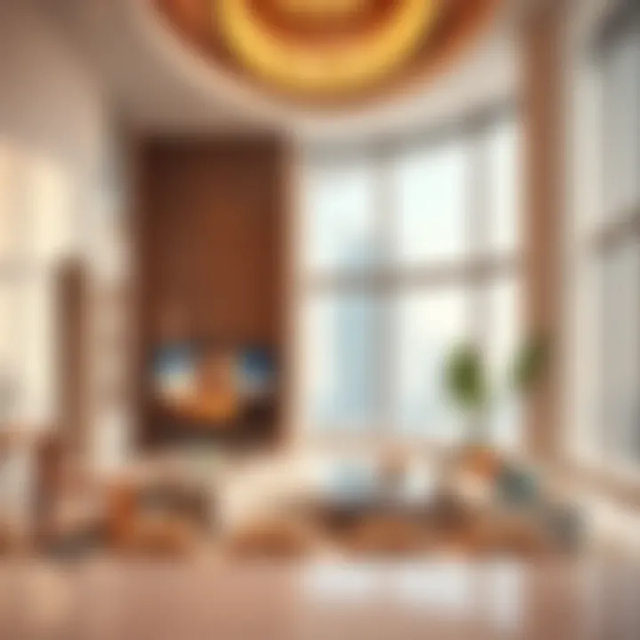 Modern Aesthetics of Al Khail Building Interior design showcasing modern aesthetics in Al Khail Building