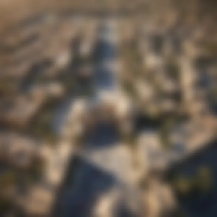 Aerial view of Al Khail Gate showcasing the community layout