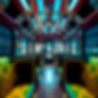 Comfort and Design Inside Al Khail Gate Bus Interior of Al Khail Gate Bus depicting comfort and design