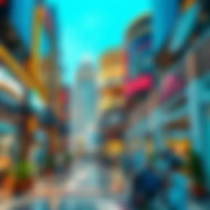 Commercial Vibrancy of Al Liwan Commercial spaces within Al Liwan Building reflecting urban lifestyle