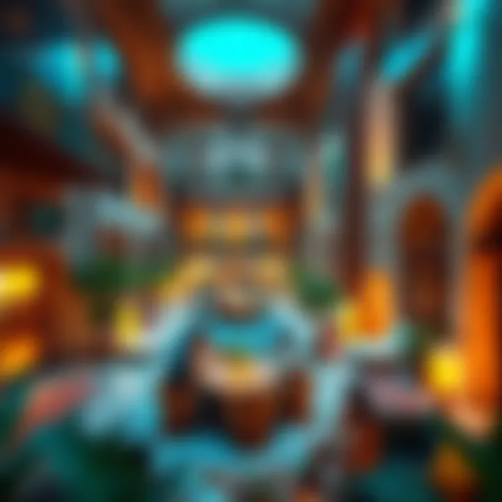 Community Connections at Al Liwan Community gathering area within Al Liwan Building highlighting engagement