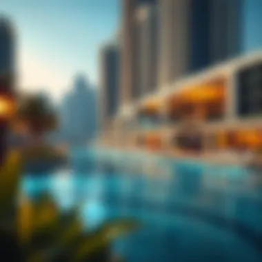 Luxurious waterfront amenities at Al Majara Towers