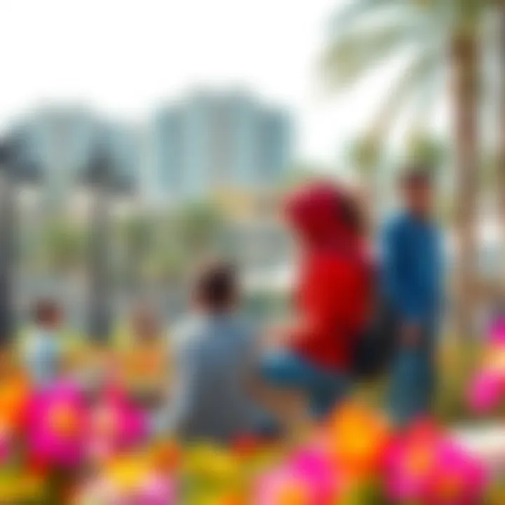 Community engagement activities showcasing local involvement in Al Mushrif Park