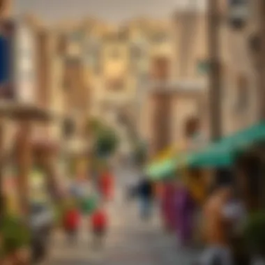 A picturesque view of Al Nasr showcasing its vibrant community life.