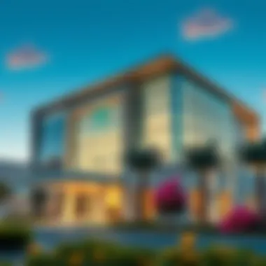 Exterior view of Al Noor Polyclinic showcasing modern architecture