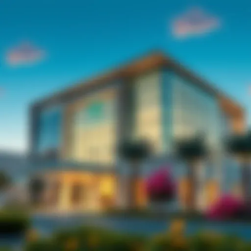 Exterior view of Al Noor Polyclinic showcasing modern architecture