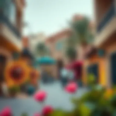 Artistic expressions in Al Khail Gate, highlighting local creativity