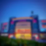 Striking Modern Design of Al Quoz Mall Architectural facade of Al Quoz Mall showcasing modern design