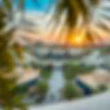 A panoramic view of Al Qusais showcasing modern architecture and lush greenery