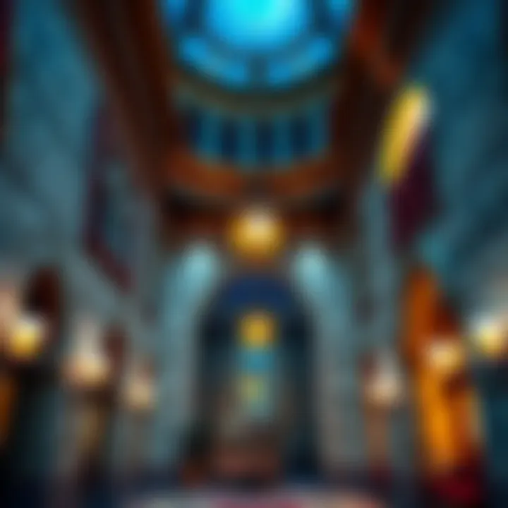 Interior design features highlighting cultural influences within the Al Sarraf Building