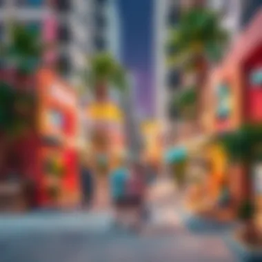 Community Vibes Near Al Sima Tower Vibrant community area around Al Sima Tower featuring local amenities and lifestyle elements