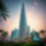 Stunning view of Al Waleed Tower showcasing its modern architecture