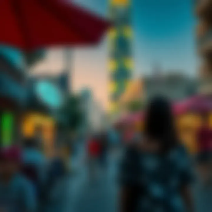 Vibrant community scene around Al Waleed Tower