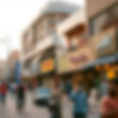 Vibrant Community Life in Karama Vibrant street life around Al Wasl Building in Karama