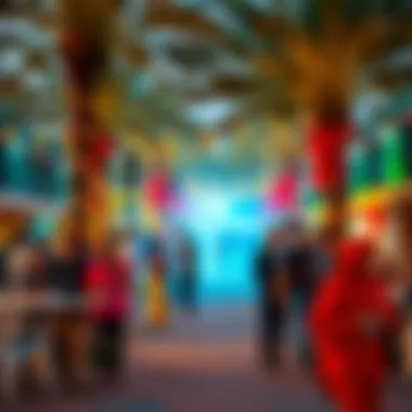 Vibrant community gathering in Al Wasl Village park