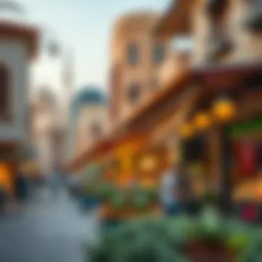 Modern amenities and lively marketplaces in Al Wasl Village