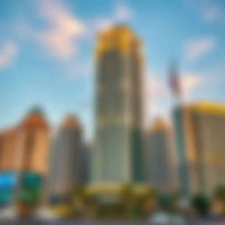 Stunning architectural view of Al Yousuf Towers