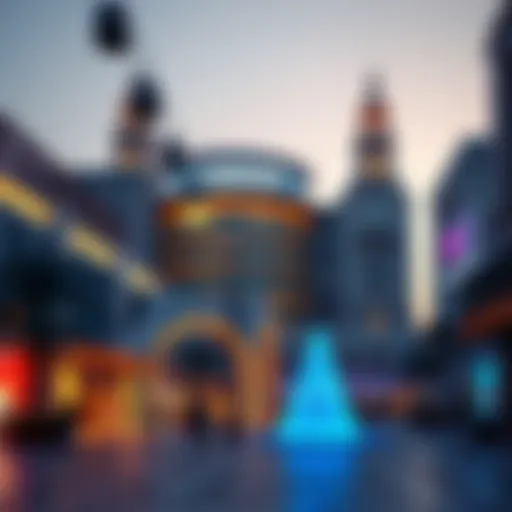 Architectural view of Almulla Plaza showcasing its modern design