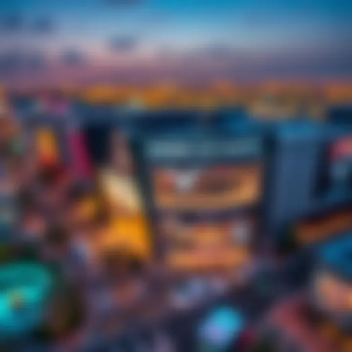 Aerial Perspective of American Eagle in DFC Aerial view of Dubai Festival City showcasing American Eagle store.