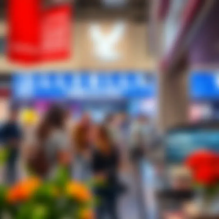 Customers Experience American Eagle Engaged customers exploring American Eagle's offerings.