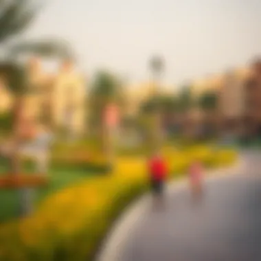 Community Vibrance in Arabian Ranches Vibrant community life in Arabian Ranches with parks and recreational spaces